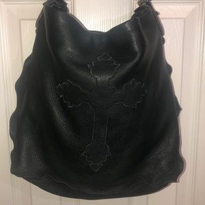 TYLIE MALIBU | Cross Leather Hobo